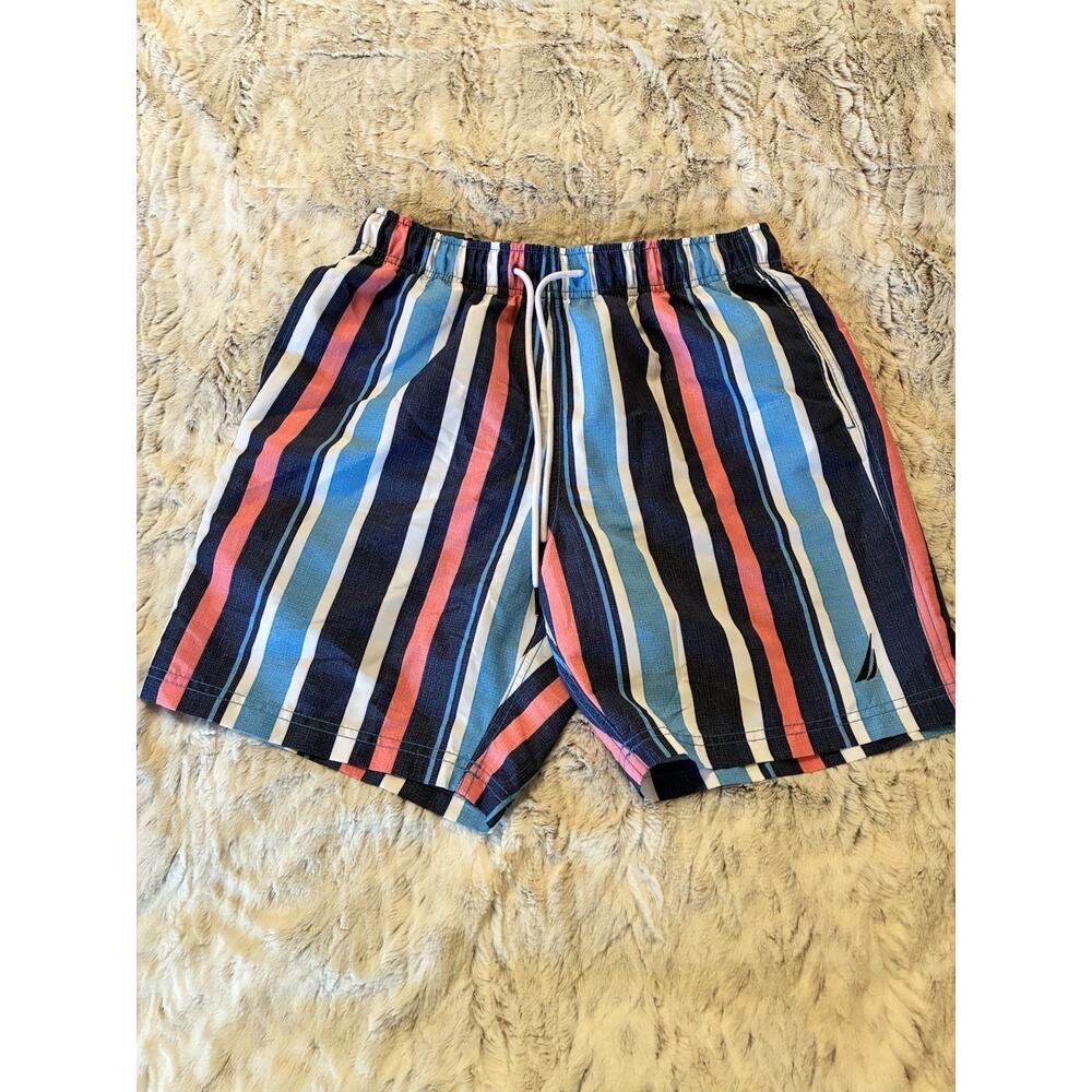 Nautica Men's 7.5" Swim Trunk Size Small Multi